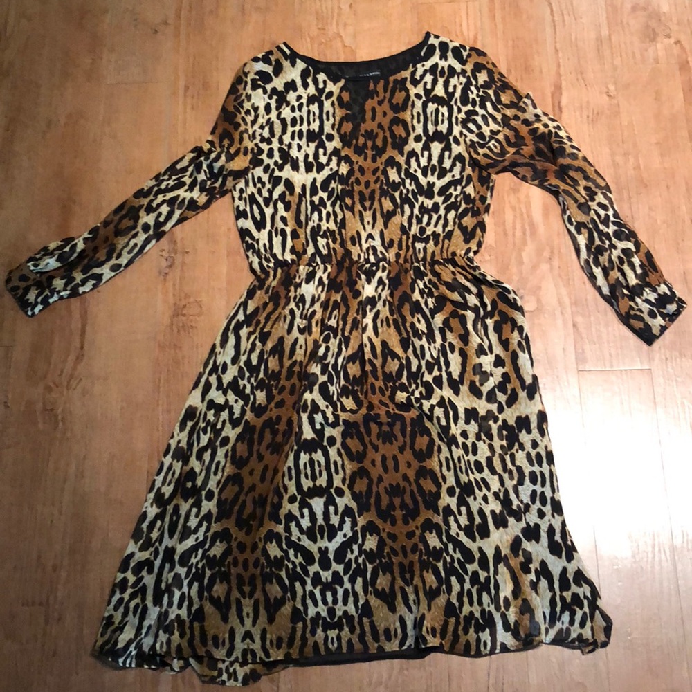 Zara Basic Leopard dress
